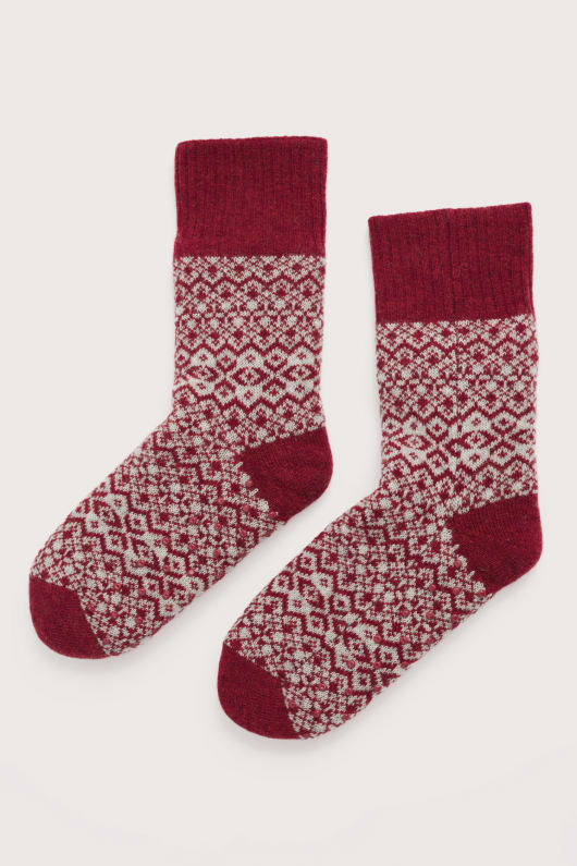 les femmes de la maison de chaussettes en laine mérinos