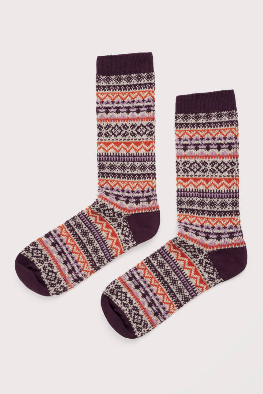 fair isle bloomin de bonnes chaussettes