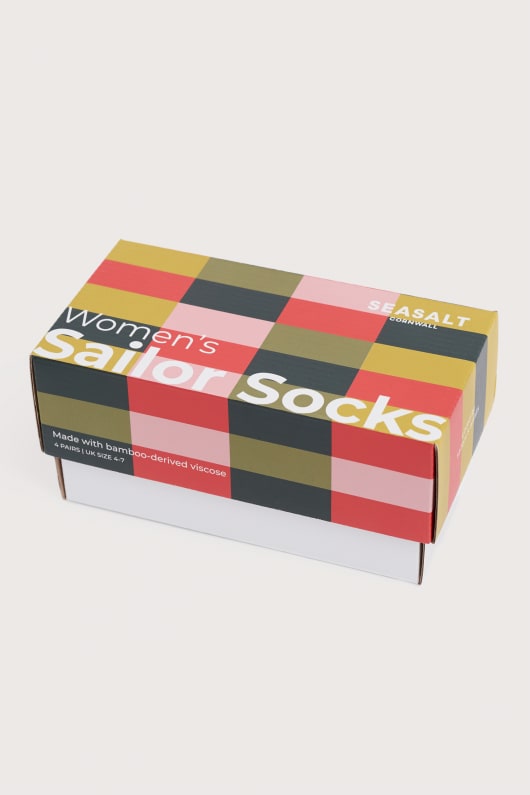 boîte-cadeau de 4 femmes de marin chaussettes