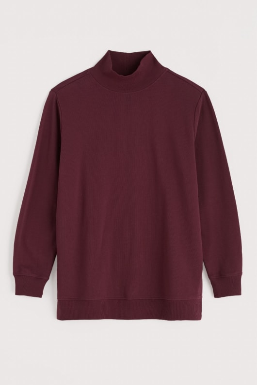 bremble coton bio sweat-shirt À col roulé