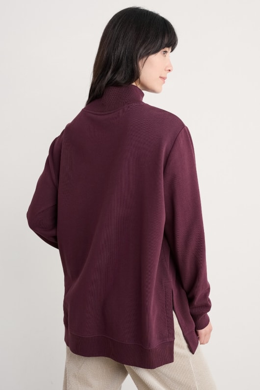 bremble coton bio sweat-shirt À col roulé