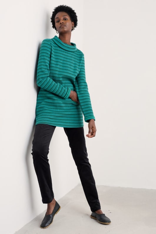 mawgan porth jacquard tunique en jersey