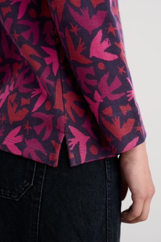 verre de champ sweat-shirt top
