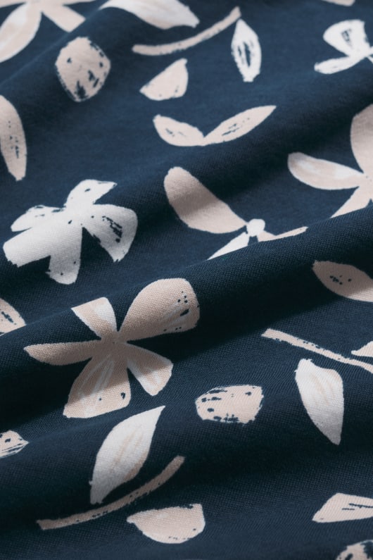 lumineux vague imprimé sweat-shirt en coton bio
