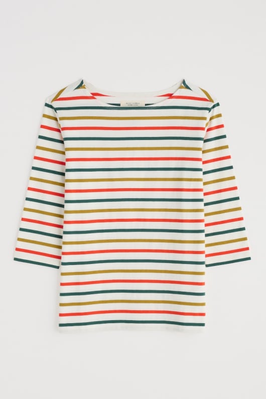 marin manches 34 haut dans gots-coton biologique certifié jersey