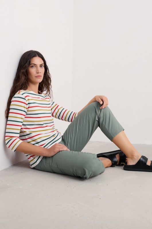 marin manches 34 haut dans gots-coton biologique certifié jersey
