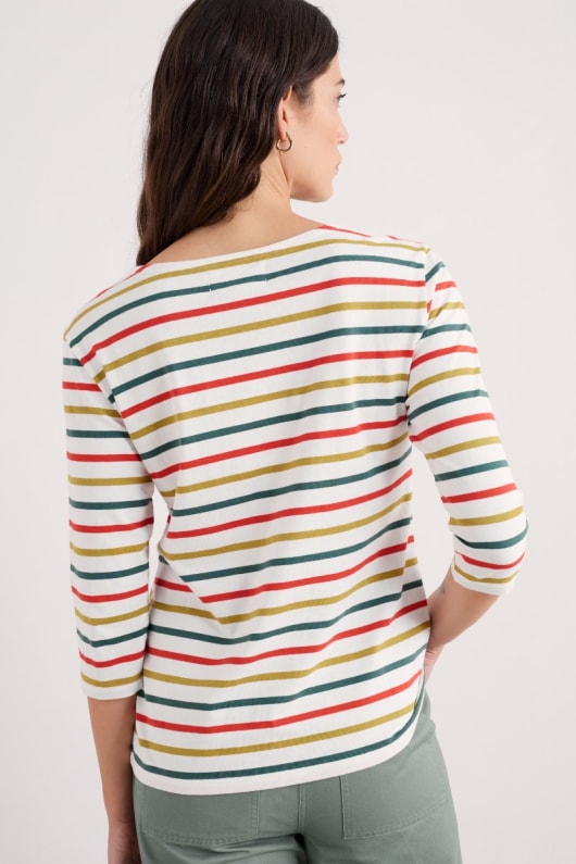 marin manches 34 haut dans gots-coton biologique certifié jersey