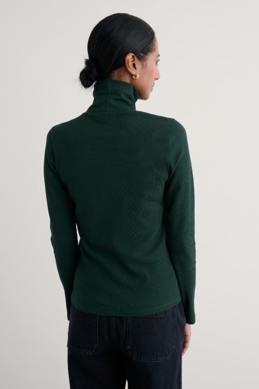 hazel haut de la nervure dans gots-coton biologique certifié jersey