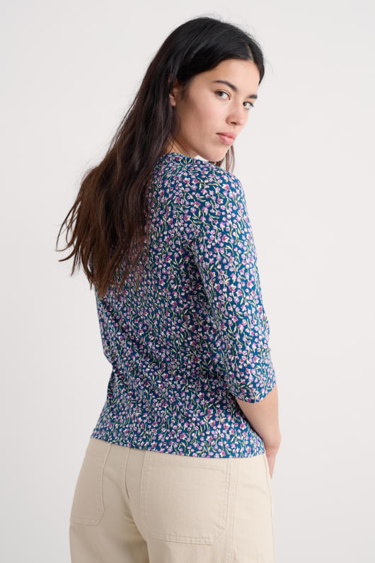 chevalet manches 34 haut dans gots-coton biologique certifié jersey