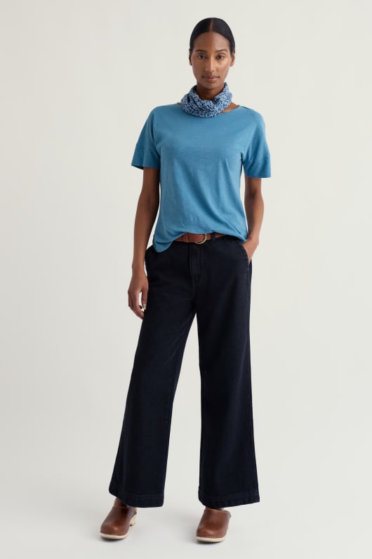 bryher vue de t-shirt dans gots-coton biologique certifié