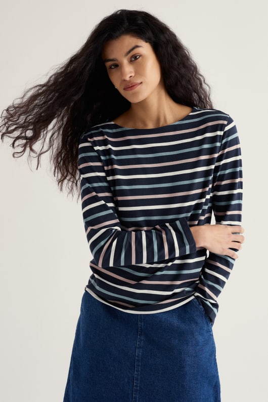 marin shirt en gots-coton biologique certifié jersey