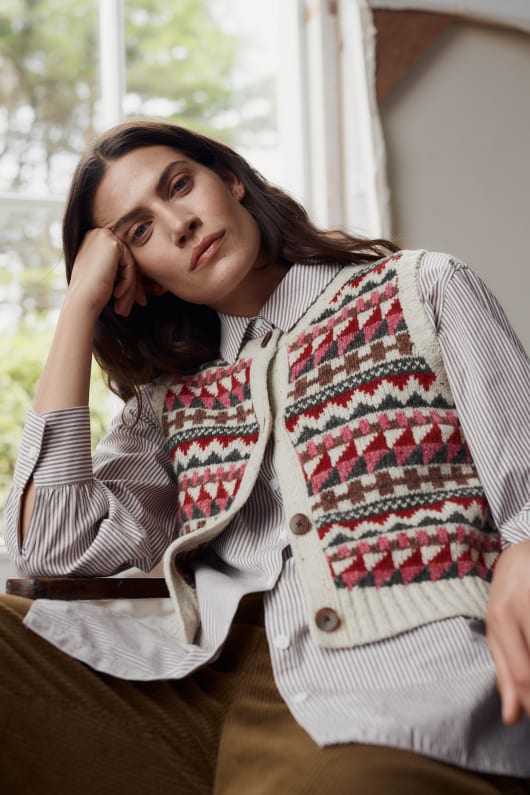 dawson choisir fair isle gilet