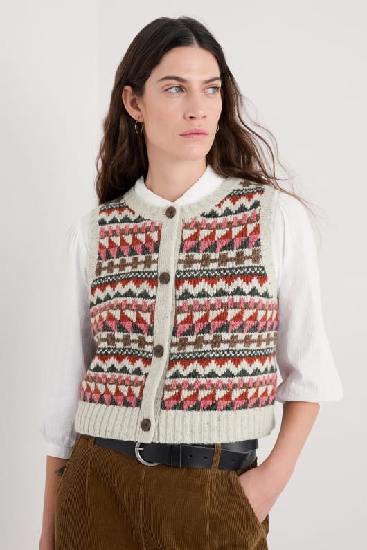dawson choisir fair isle gilet