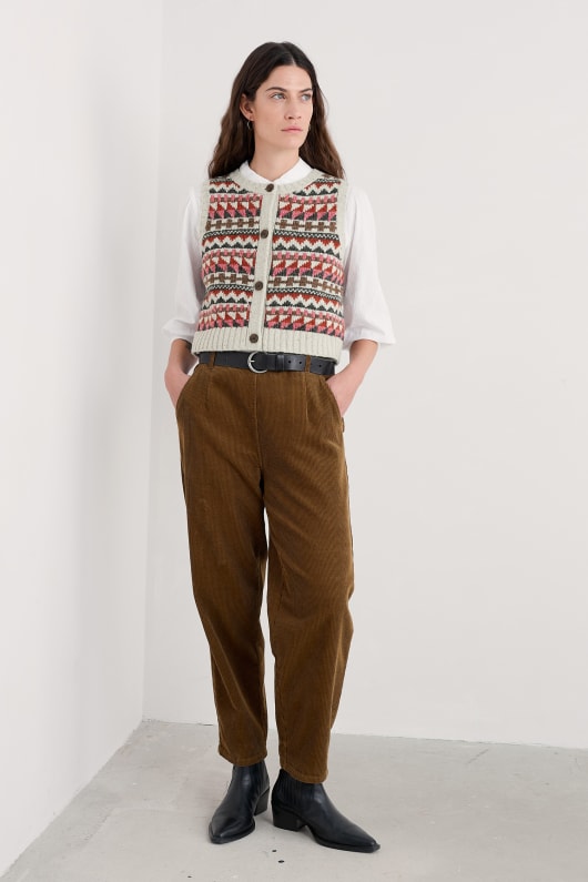 dawson choisir fair isle gilet