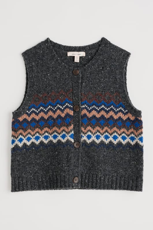 lumière dorée gilet tricoté