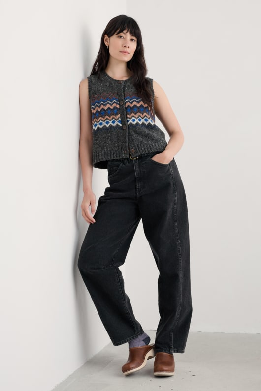 lumière dorée gilet tricoté