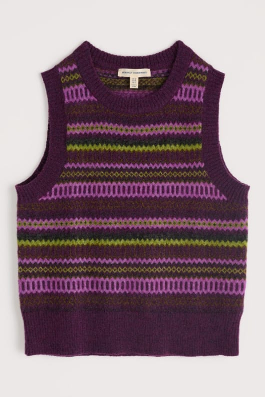 annik fair isle gilet
