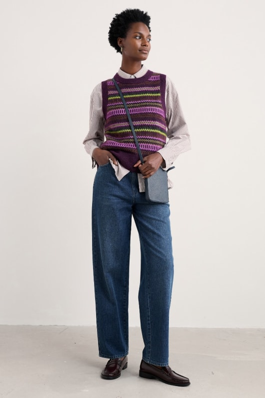 annik fair isle gilet