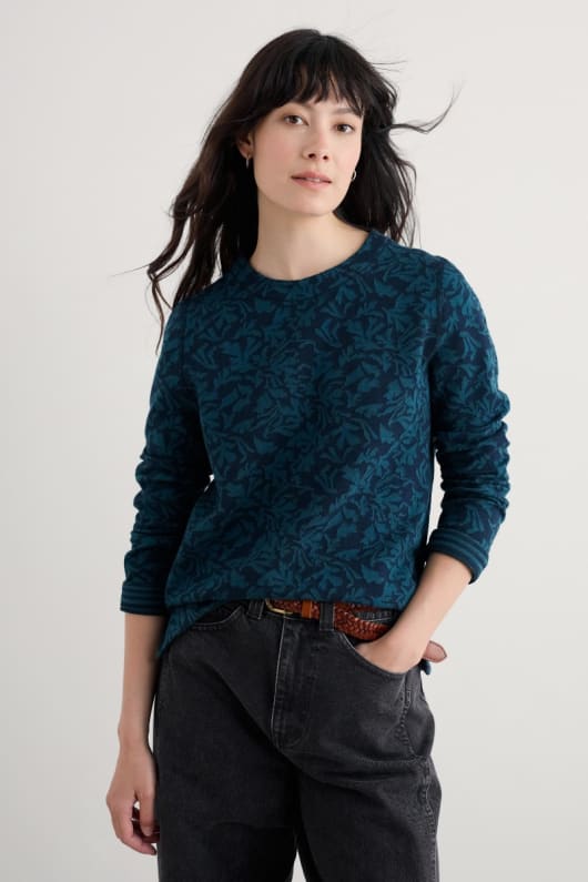 gwennol jacquard haut en jersey