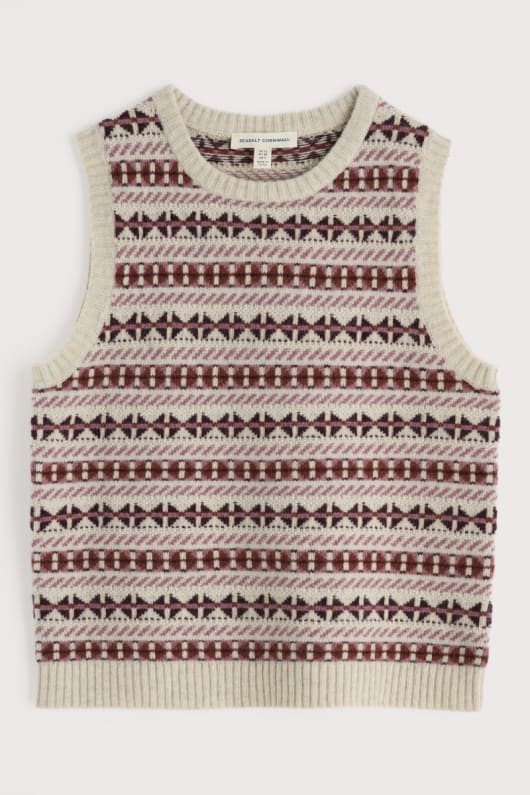 citron porche de fair isle gilet tricoté