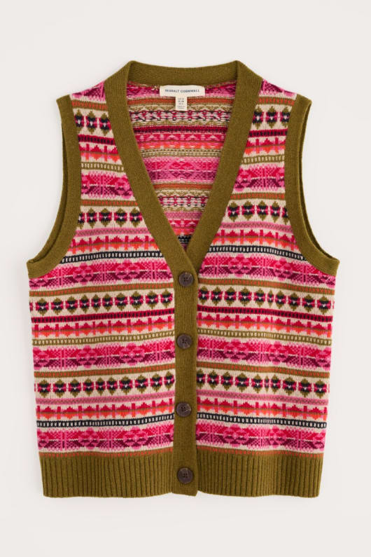 percella cove laine mérinos gilet gilet