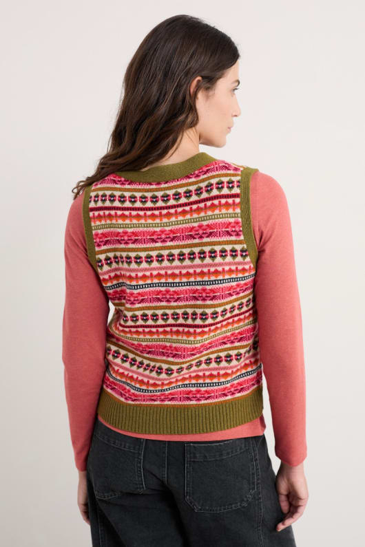 percella cove laine mérinos gilet gilet
