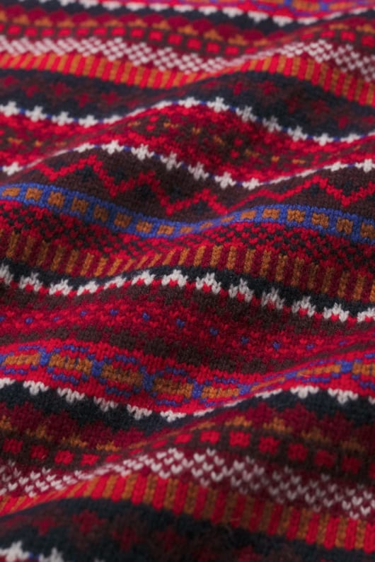 percella cove fair isle gilet tricoté