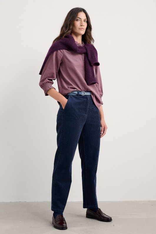 heald en velours côtelé droit des pantalons