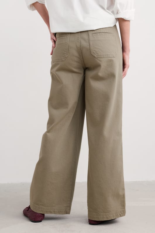 milly jambe large pantalon denim