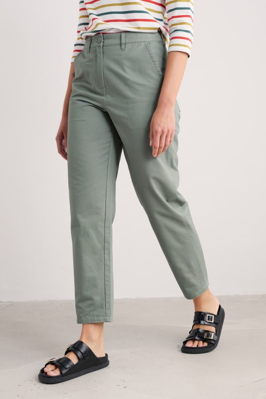 mor chemin de coton biologique fuselée pantalon