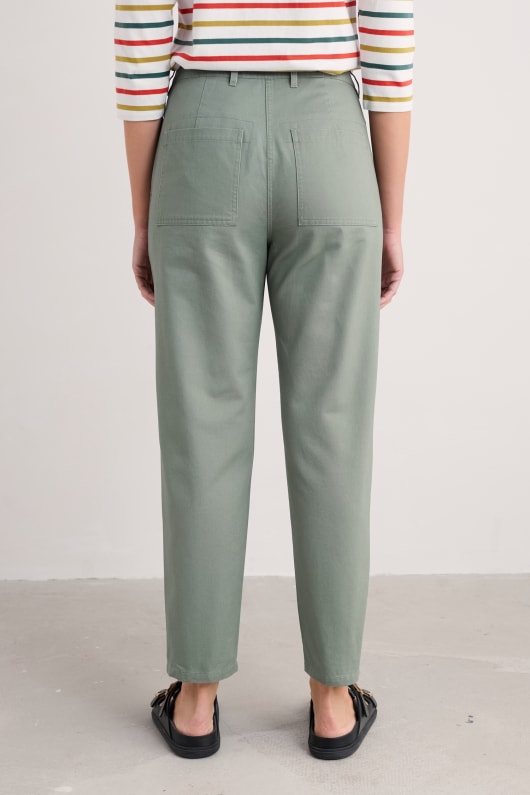 mor chemin de coton biologique fuselée pantalon