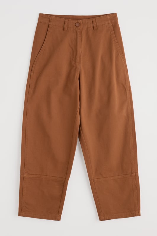 peint les formes organiques de coton fuselée pantalon