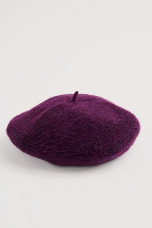 de pointe daiguille mohair mélange béret