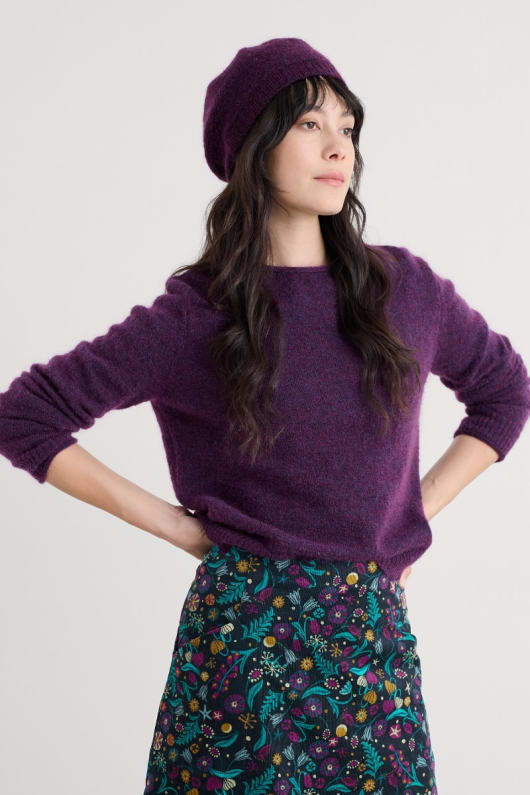 de pointe daiguille mohair mélange béret