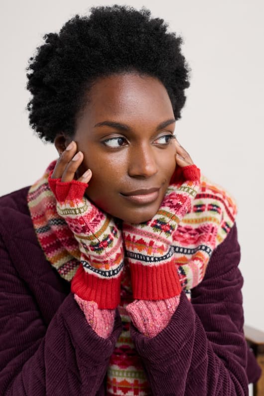 mabyn fair isle gants mitaines