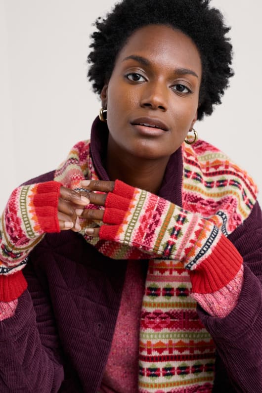 mabyn fair isle gants mitaines
