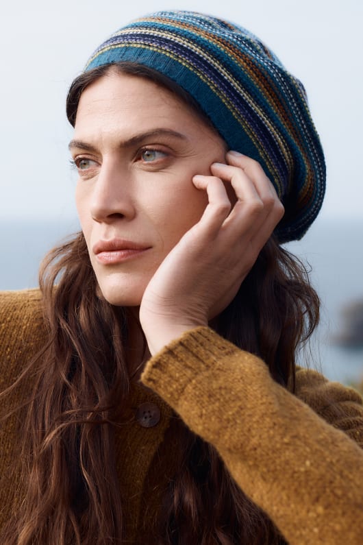 fruité en tricot beret