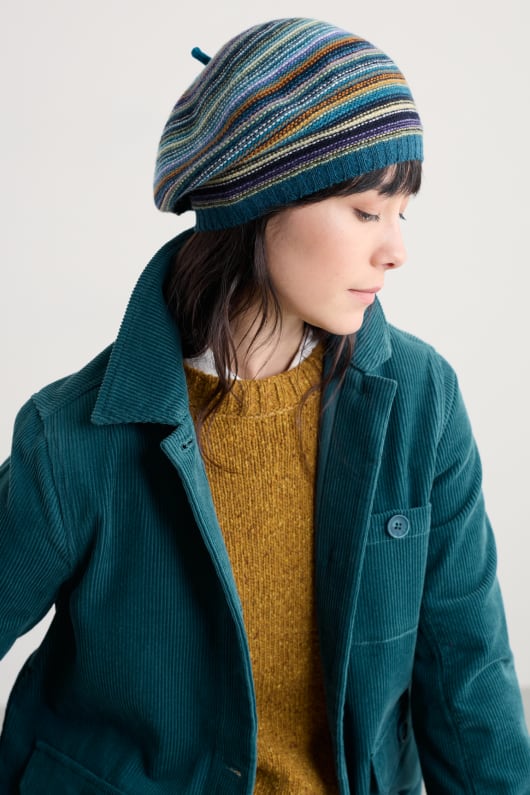 fruité en tricot beret