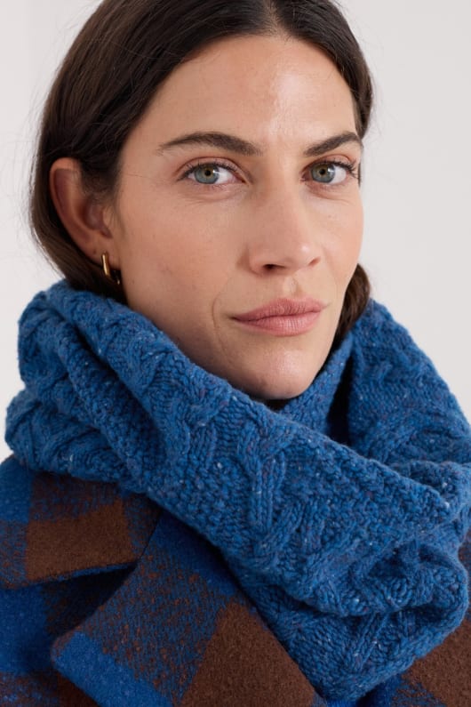 handweaver câble tricot snood
