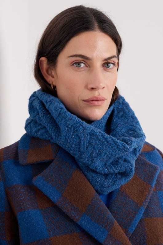 handweaver câble tricot snood