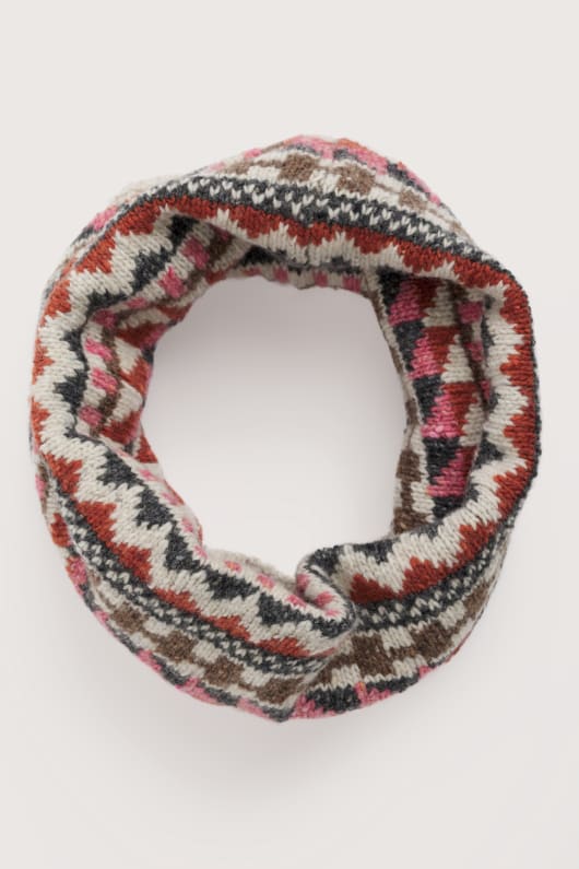 weatherhill fair isle mélange de laine snood