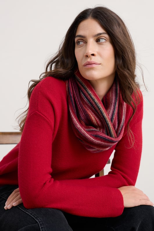 fruité snood fait avec de la laine de mérinos