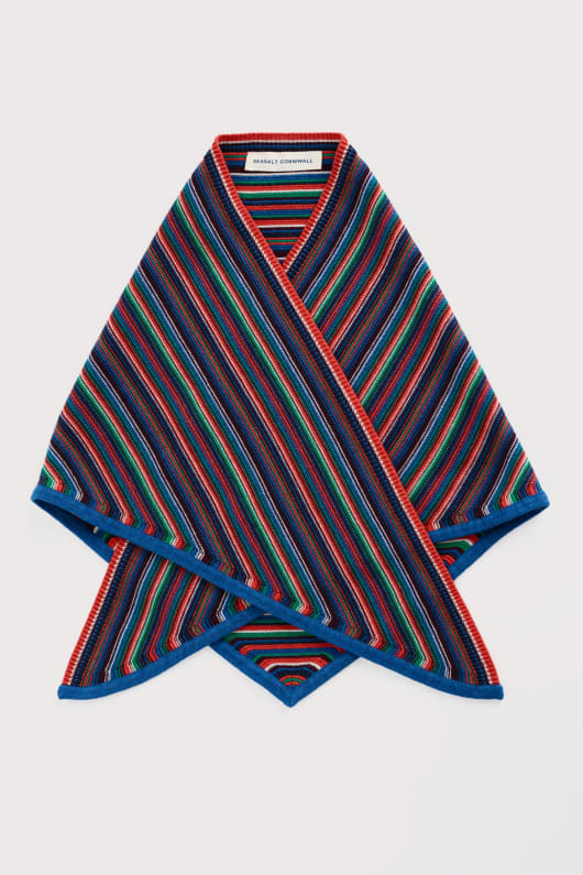 décideurs tricoté triangle foulard