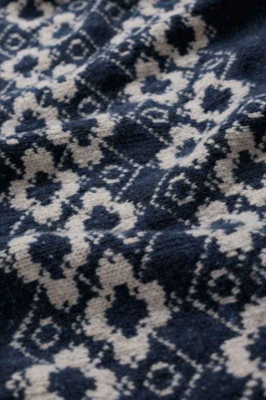 myrtille sauvage tricoté triangle foulard