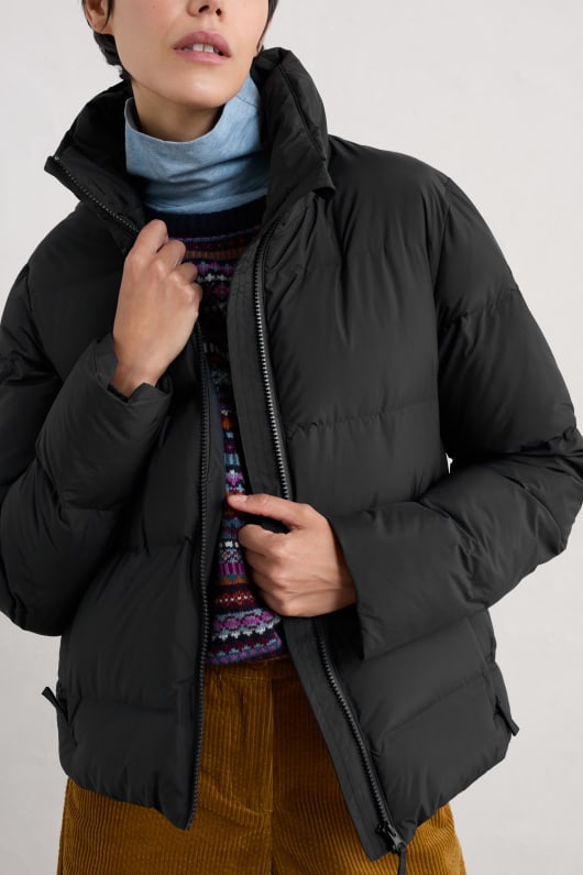 terrain chemin rembourré veste imperméable À leau