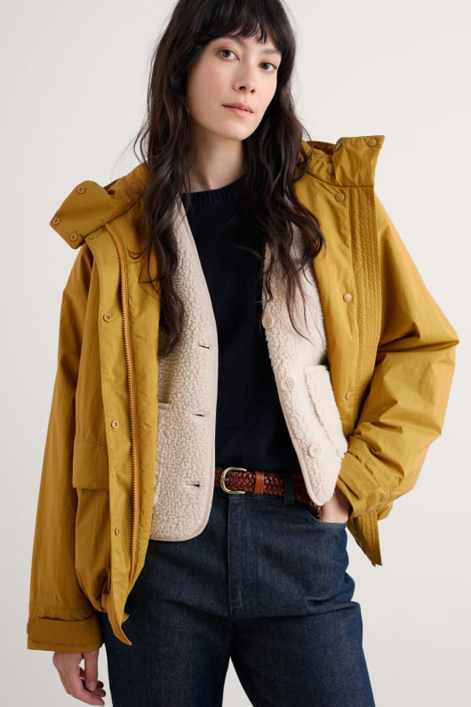 portheras surdimensionné veste imperméable À leau