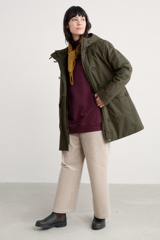 boscaswell imperméable à leau 3-dans-1 duffle-coat